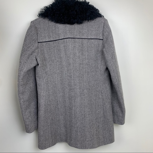 THEORY Dyed Shearling Collar coat, L - Picture 6 of 14
